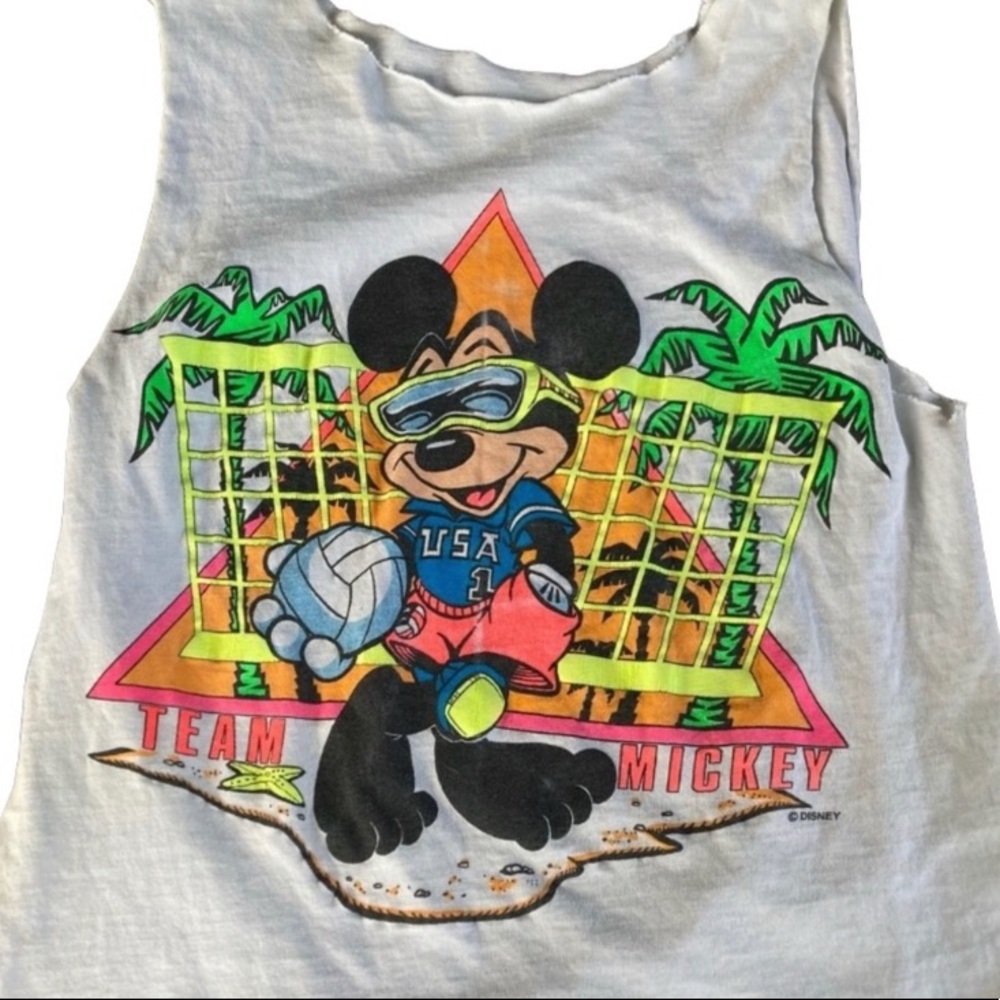 Vintage 1980s Mickey Mouse muscle tee